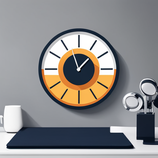 An image featuring a clock with swift-moving hands, perfectly aligning with neatly arranged stacks of paperwork, emphasizing the efficiency and precision of streamlined payroll tax reporting